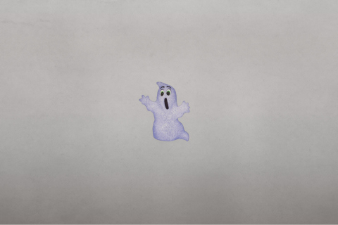 Funny Ghost Illustration wallpaper 480x320