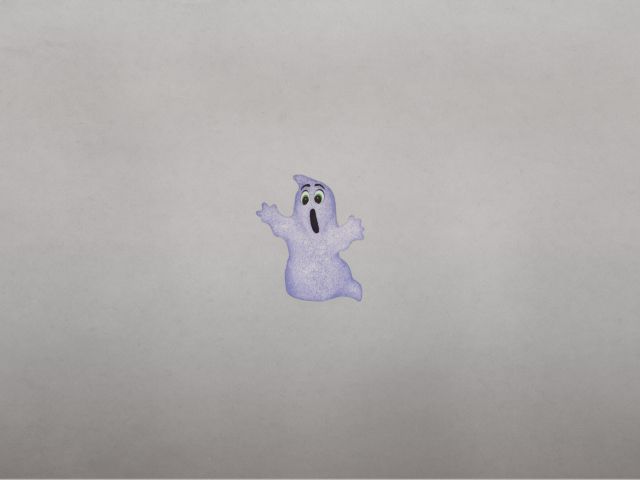 Das Funny Ghost Illustration Wallpaper 640x480