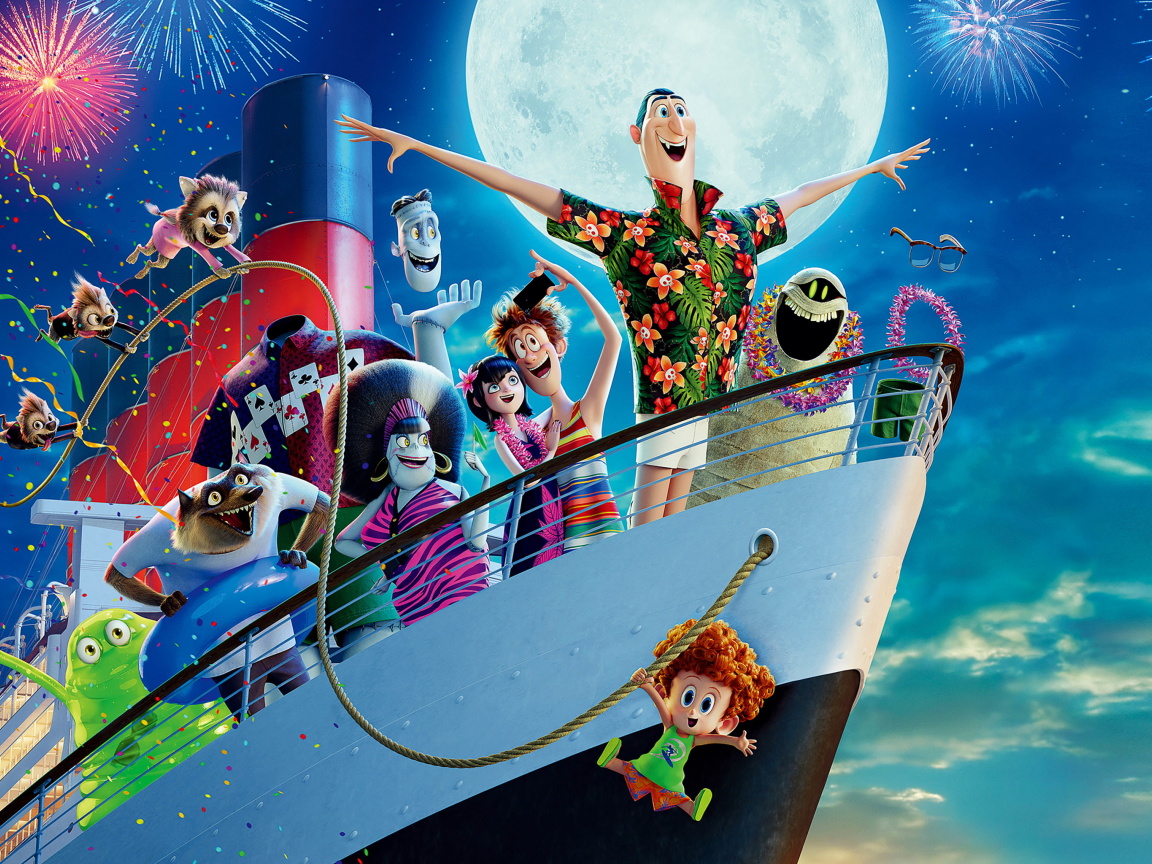 Das Hotel Transylvania 3 Poster Wallpaper 1152x864