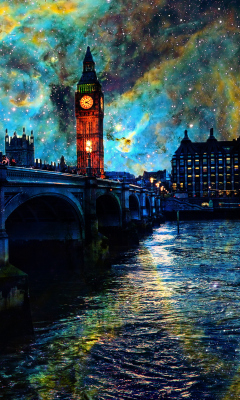 Space London wallpaper 240x400