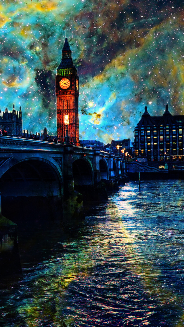 Space London wallpaper 640x1136