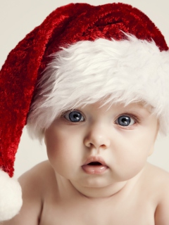 Das Sweet Baby Santa Wallpaper 240x320
