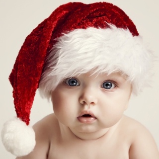 Kostenloses Sweet Baby Santa Wallpaper für iPad mini