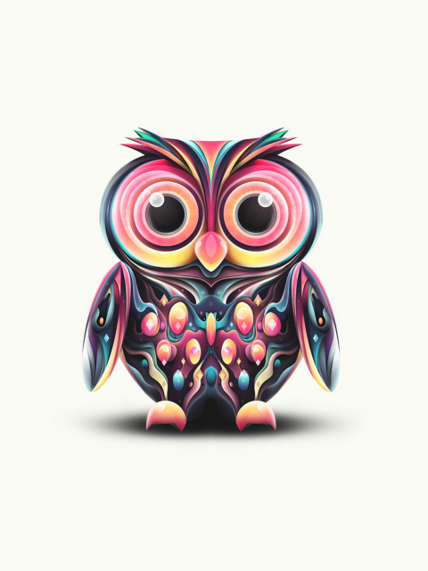 Cute Owl wallpaper 480x640