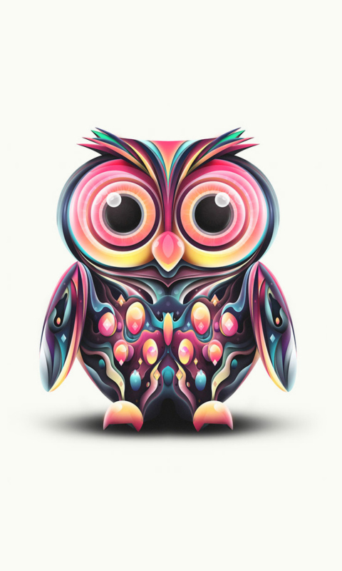 Cute Owl wallpaper 480x800