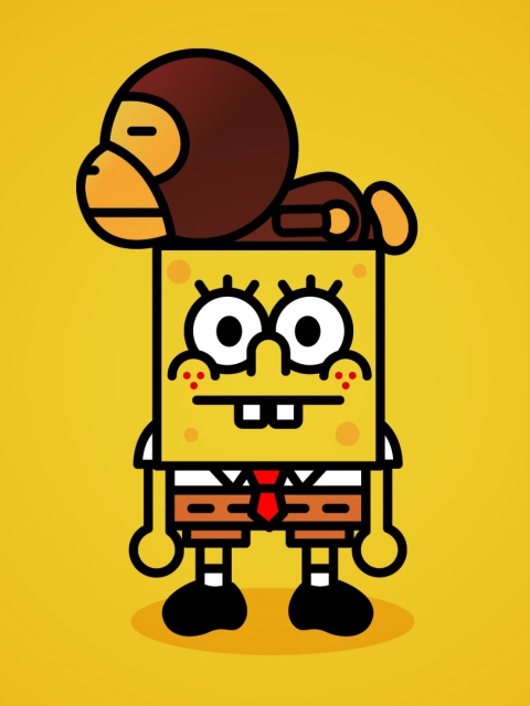 Обои SpongeBob 480x640