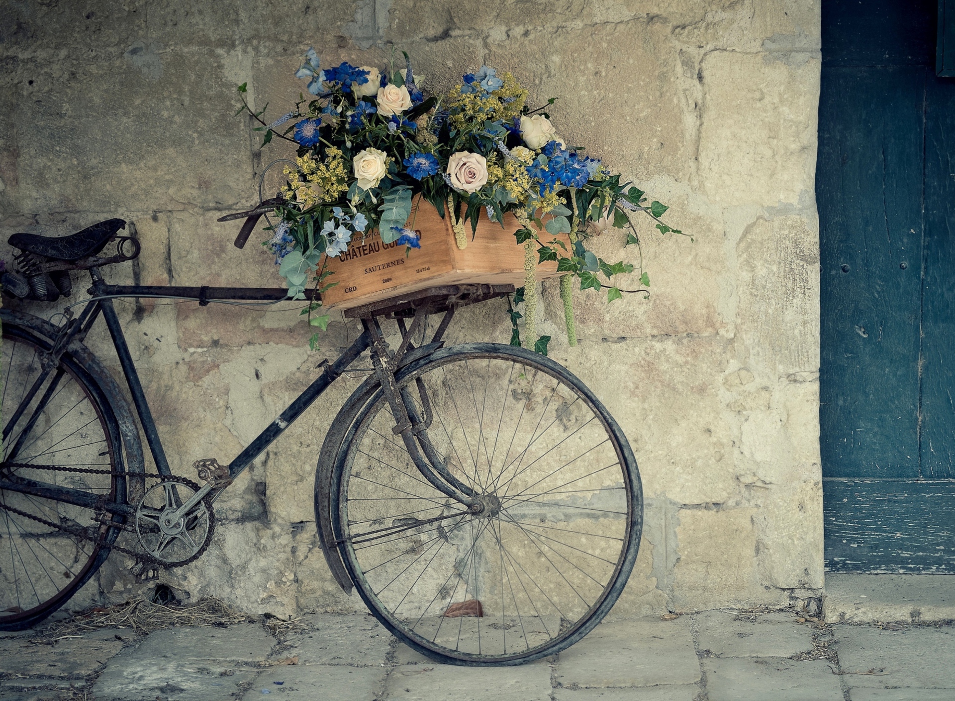 Das Flower Bicycle Wallpaper 1920x1408