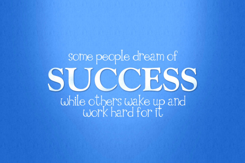 Success Quote wallpaper 480x320