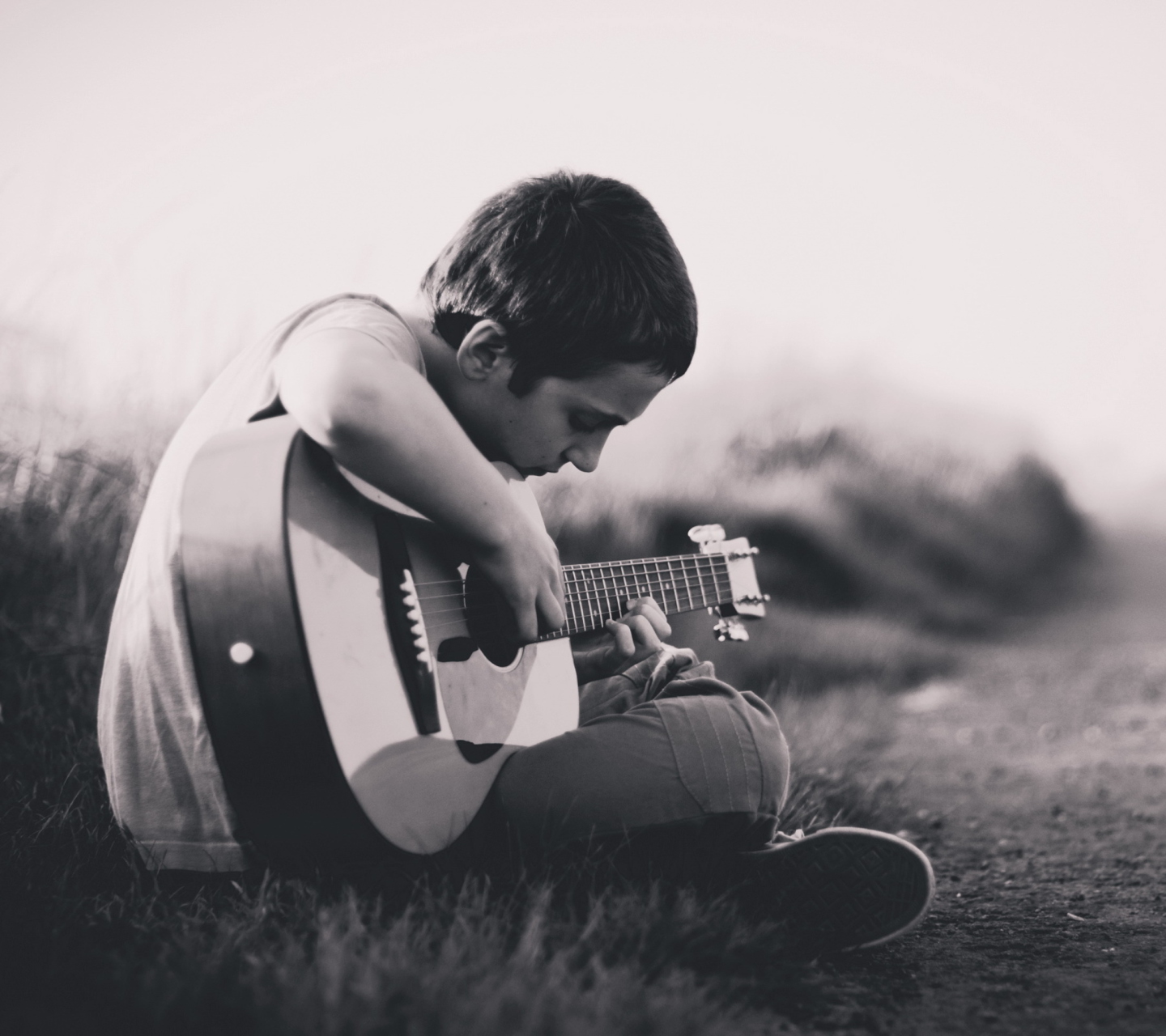 Boy With Guitar wallpaper 1440x1280