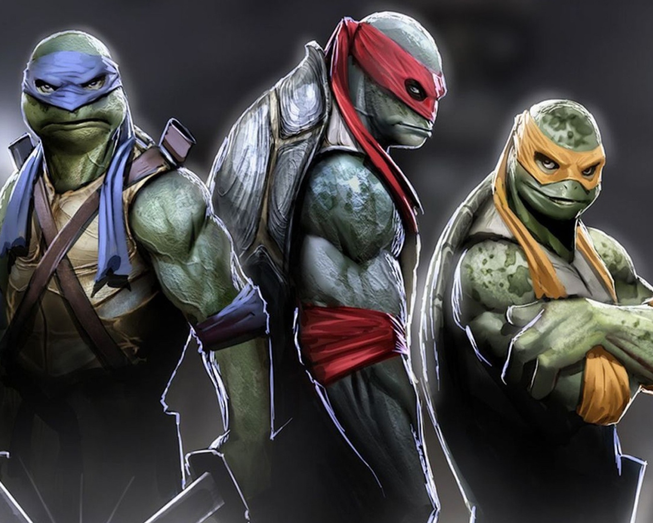 Screenshot №1 pro téma Ninja Turtles 2014 1280x1024