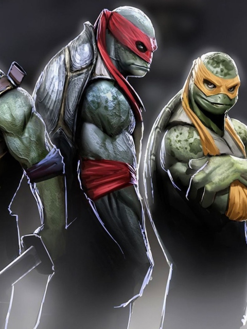 Fondo de pantalla Ninja Turtles 2014 480x640