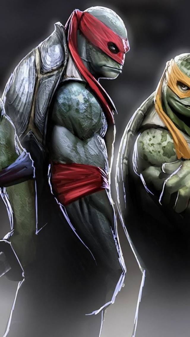Fondo de pantalla Ninja Turtles 2014 640x1136