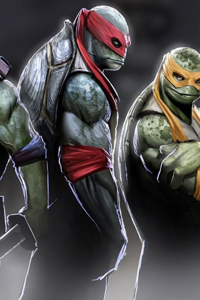 Fondo de pantalla Ninja Turtles 2014 640x960