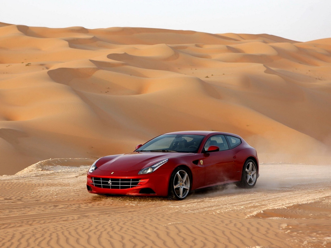 Screenshot №1 pro téma Ferrari FF in Desert 1152x864