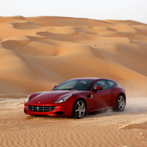 Fondo de pantalla Ferrari FF in Desert 208x208