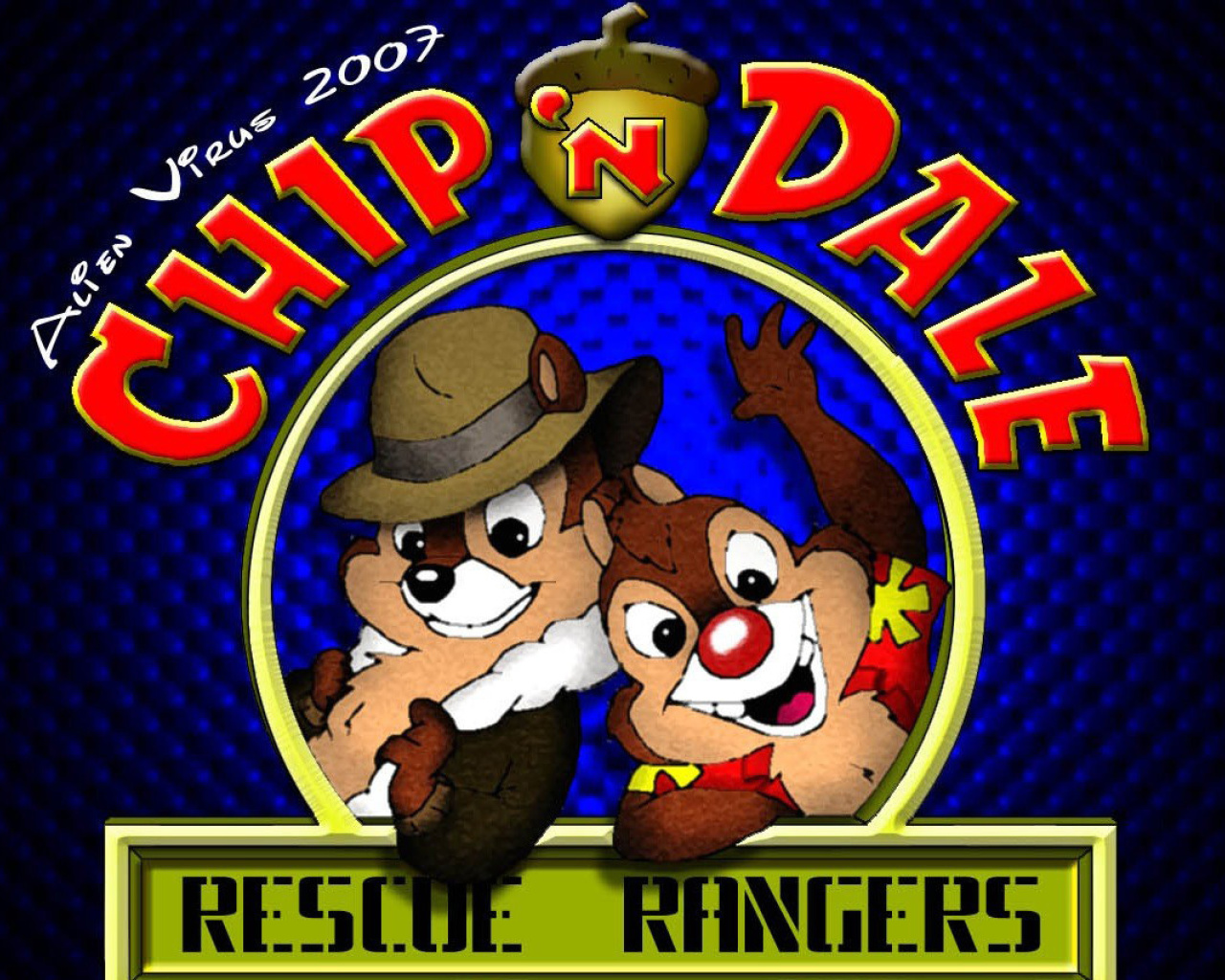 Das Chip and Dale Cartoon Wallpaper 1280x1024