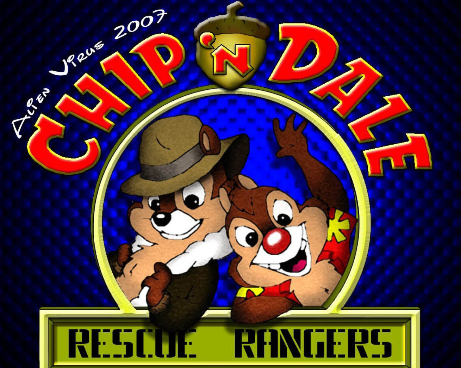 Das Chip and Dale Cartoon Wallpaper 1600x1280
