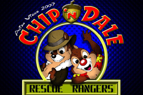 Chip and Dale Cartoon wallpaper 480x320