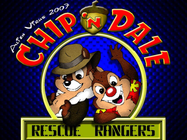 Chip and Dale Cartoon wallpaper 640x480