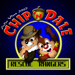 Chip and Dale Cartoon Background for iPad mini 2