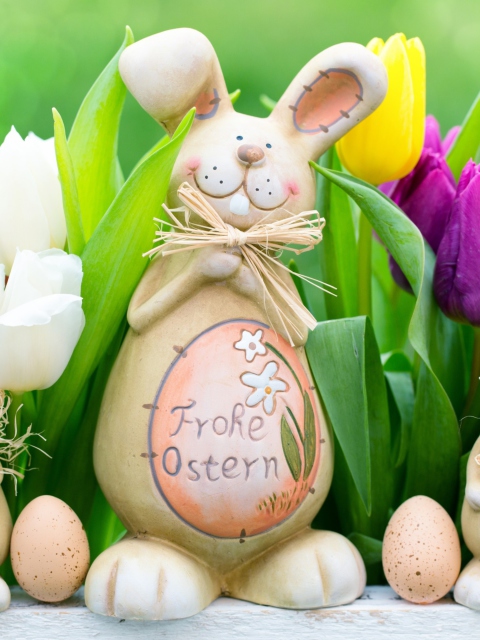 Frohe Ostern wallpaper 480x640