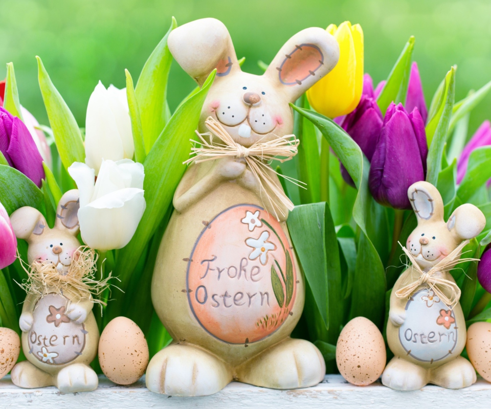 Frohe Ostern wallpaper 960x800