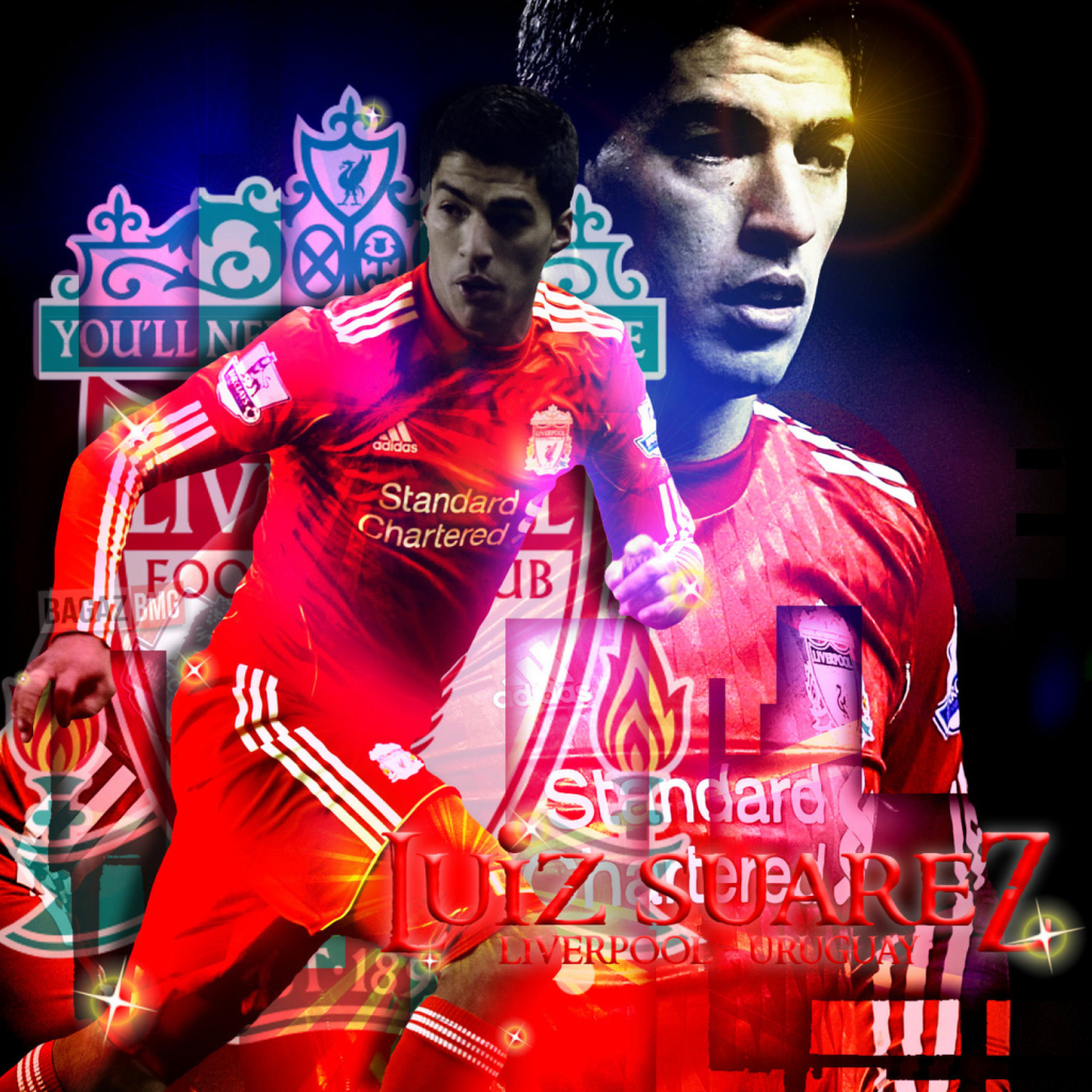 Обои Luiz Suarez - Liverpool 1024x1024