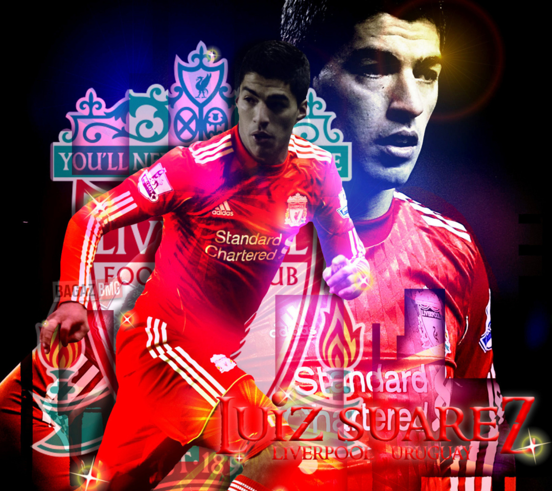 Fondo de pantalla Luiz Suarez - Liverpool 1080x960