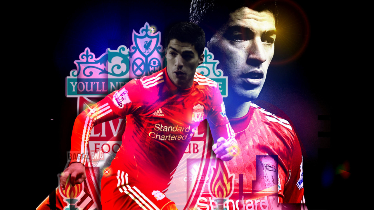 Fondo de pantalla Luiz Suarez - Liverpool 1280x720
