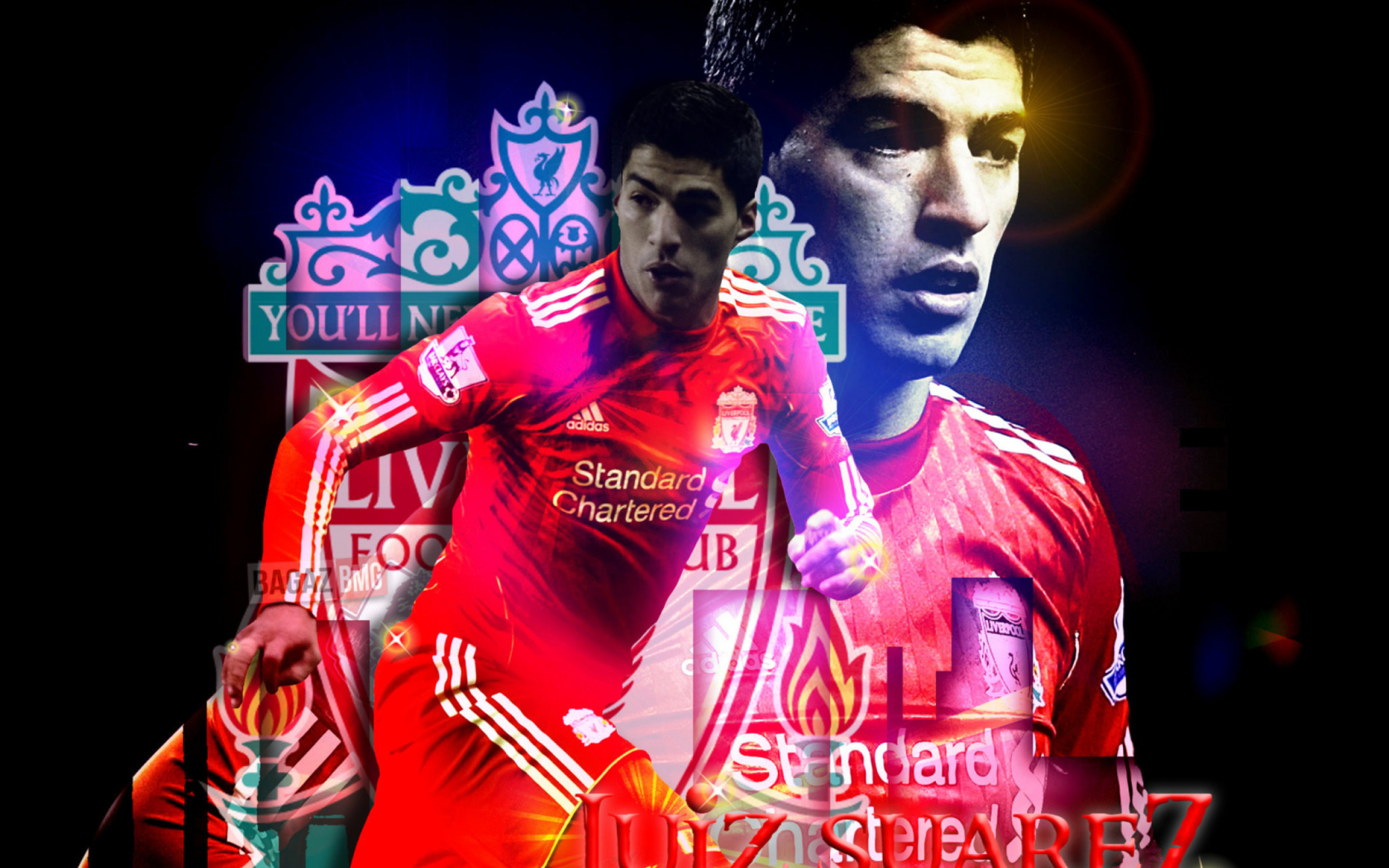 Luiz Suarez - Liverpool wallpaper 1680x1050