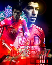 Обои Luiz Suarez - Liverpool 176x220