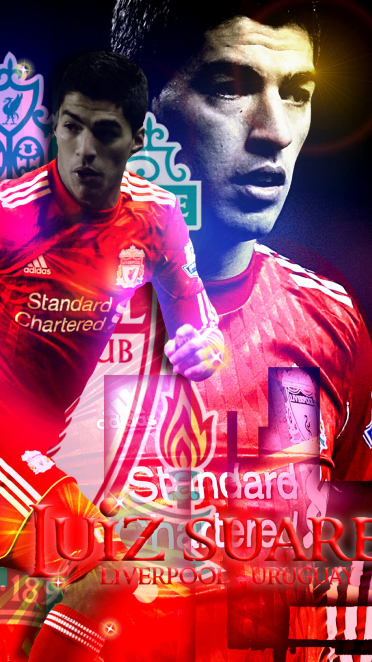 Sfondi Luiz Suarez - Liverpool 750x1334