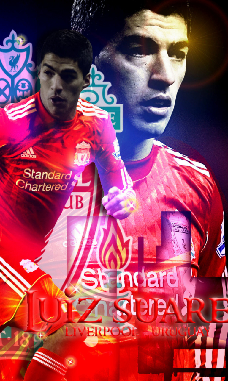 Luiz Suarez - Liverpool wallpaper 768x1280