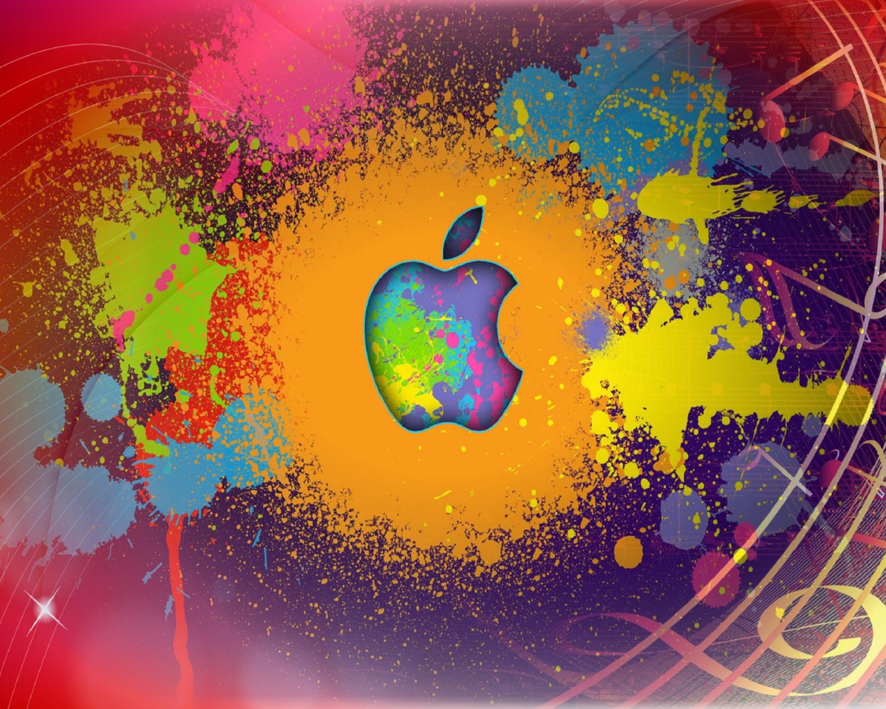 Fondo de pantalla Apple Logo 1280x1024