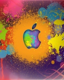 Das Apple Logo Wallpaper 128x160
