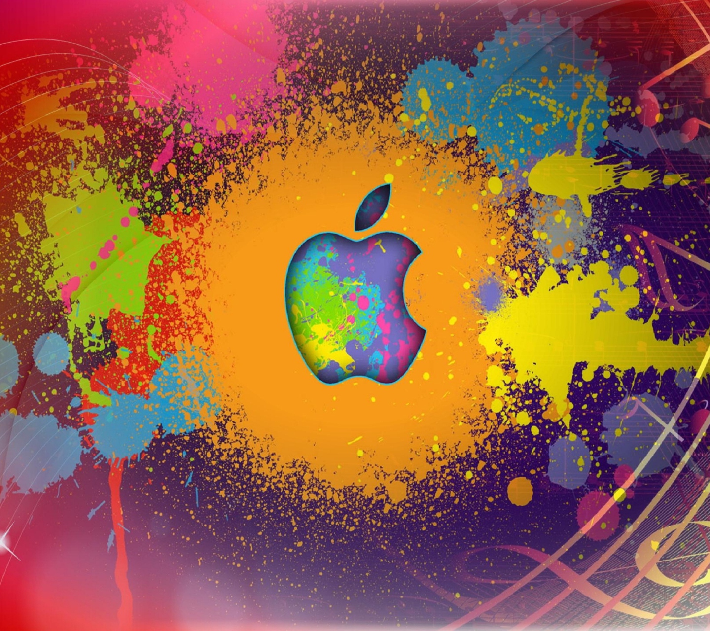 Das Apple Logo Wallpaper 1440x1280