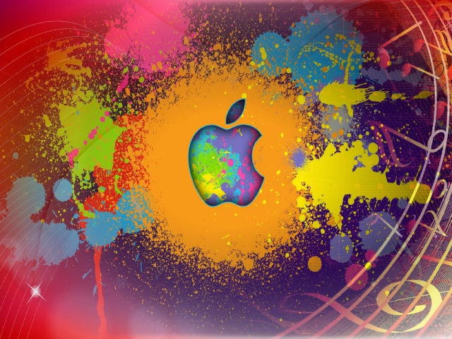 Das Apple Logo Wallpaper 640x480