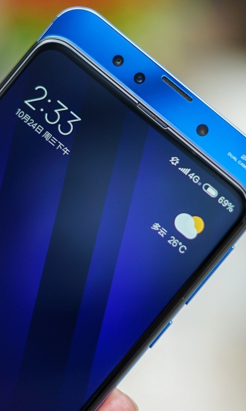 Das Xiaomi Mi Mix 3 Android with 24 Megapixel Camera Wallpaper 480x800