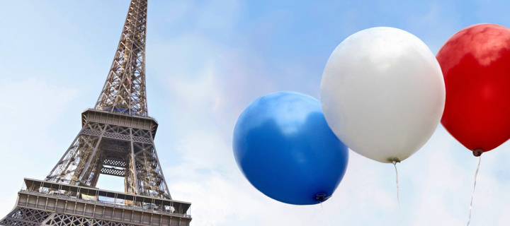 Screenshot №1 pro téma Eiffel Tower on Bastille Day 720x320