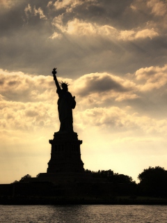 Statue Of Liberty New York America wallpaper 240x320