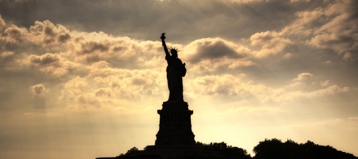 Das Statue Of Liberty New York America Wallpaper 720x320