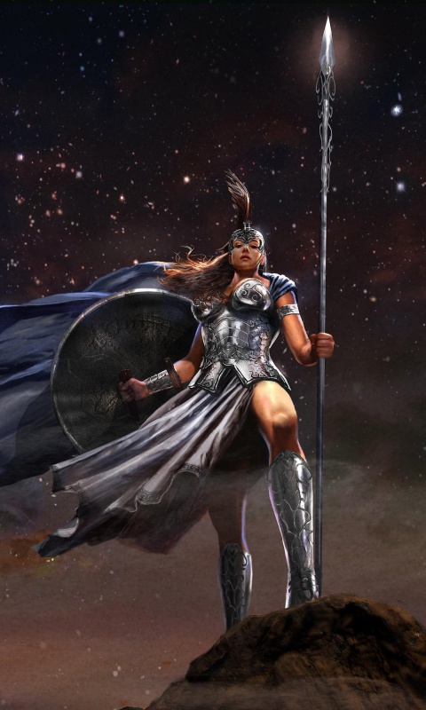 Athena Greek Mythology Goddess wallpaper 480x800