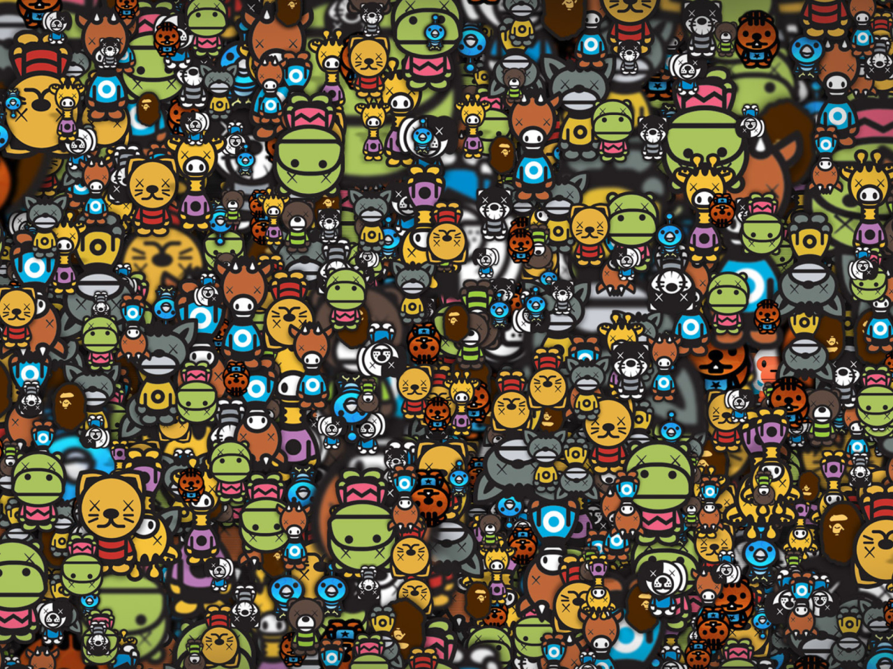 Win 7 Faces wallpaper 1280x960