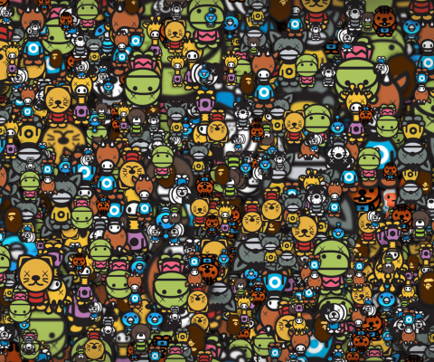 Win 7 Faces wallpaper 480x400