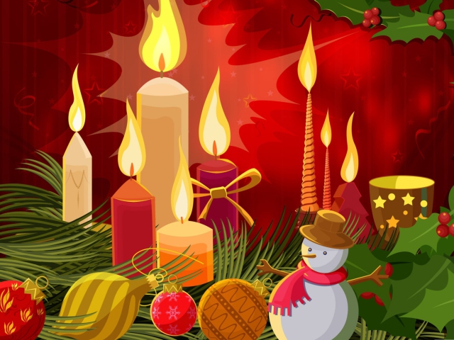 Das Christmas Spirit Wallpaper 640x480