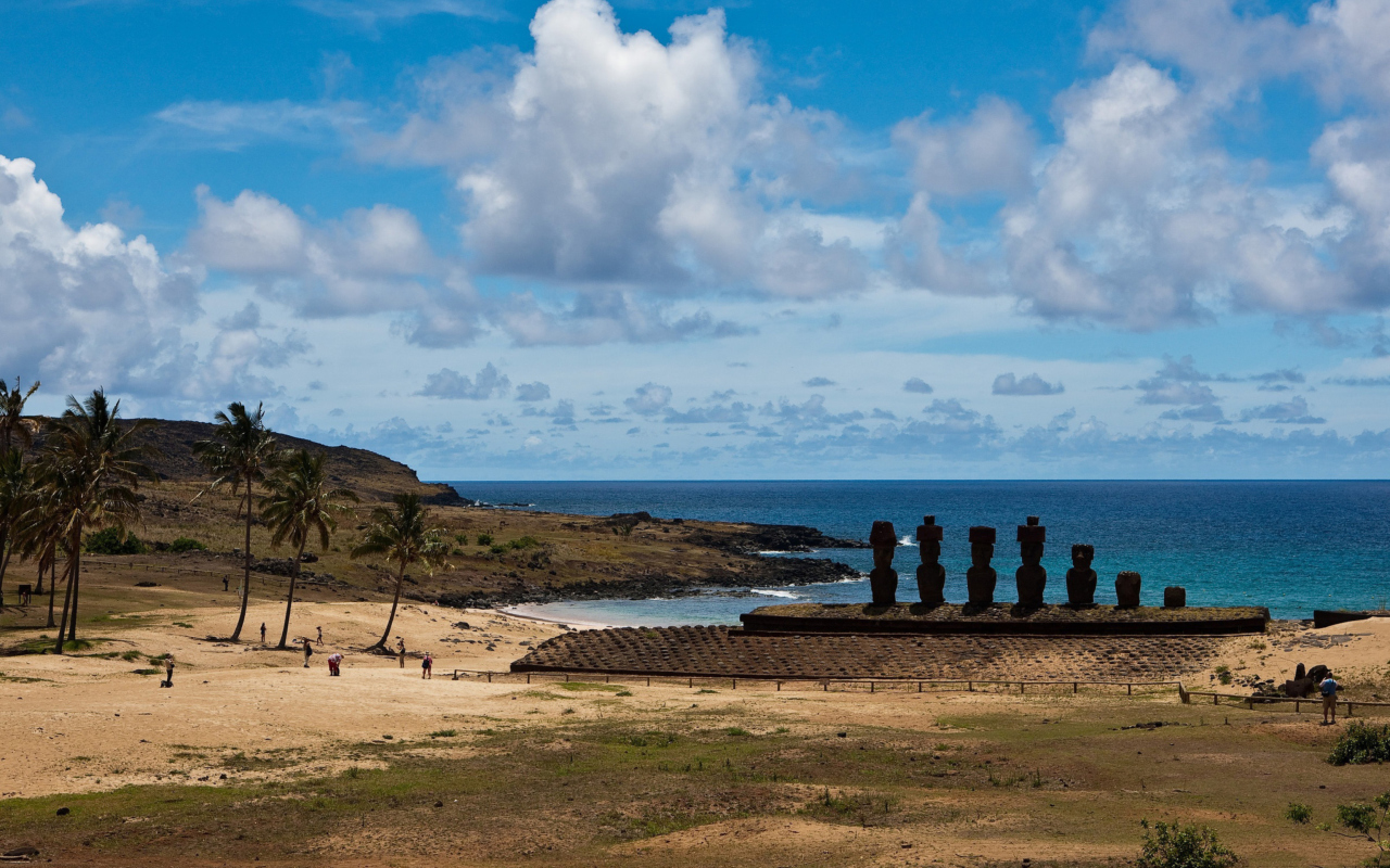 Sfondi Easter Island Statues 1280x800