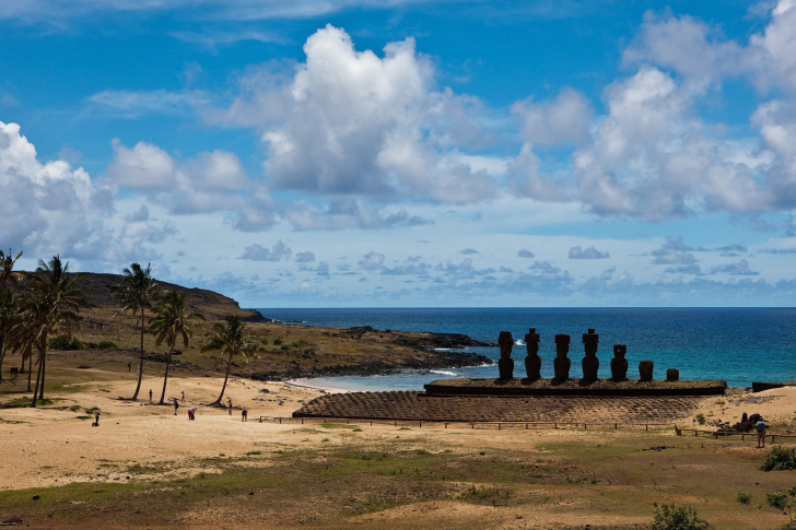 Das Easter Island Statues Wallpaper