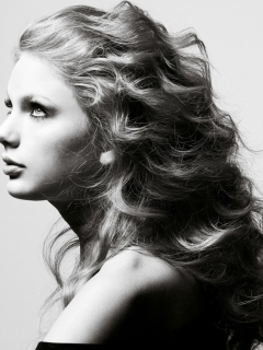 Das Taylor Swift Side Portrait Wallpaper 240x320