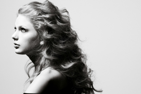 Fondo de pantalla Taylor Swift Side Portrait 480x320