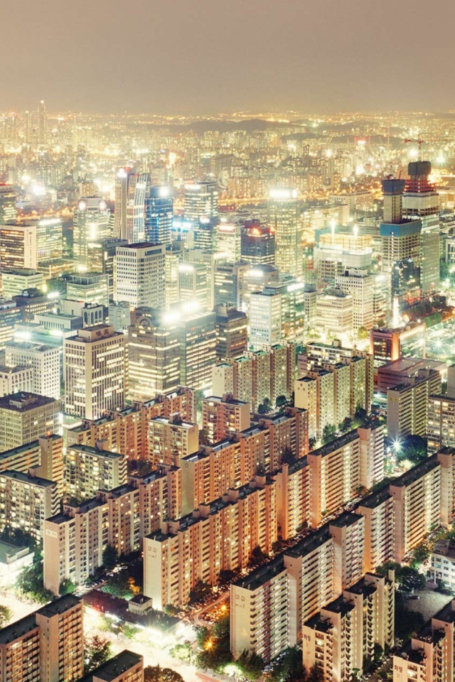 Das Big City Lights Wallpaper 640x960